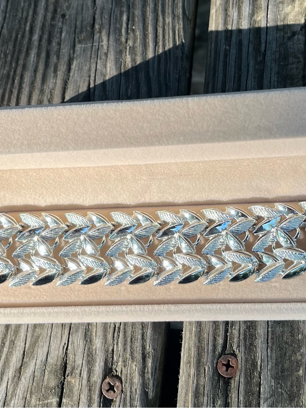 Silver Leaf Link Bracelet - Women Accessories